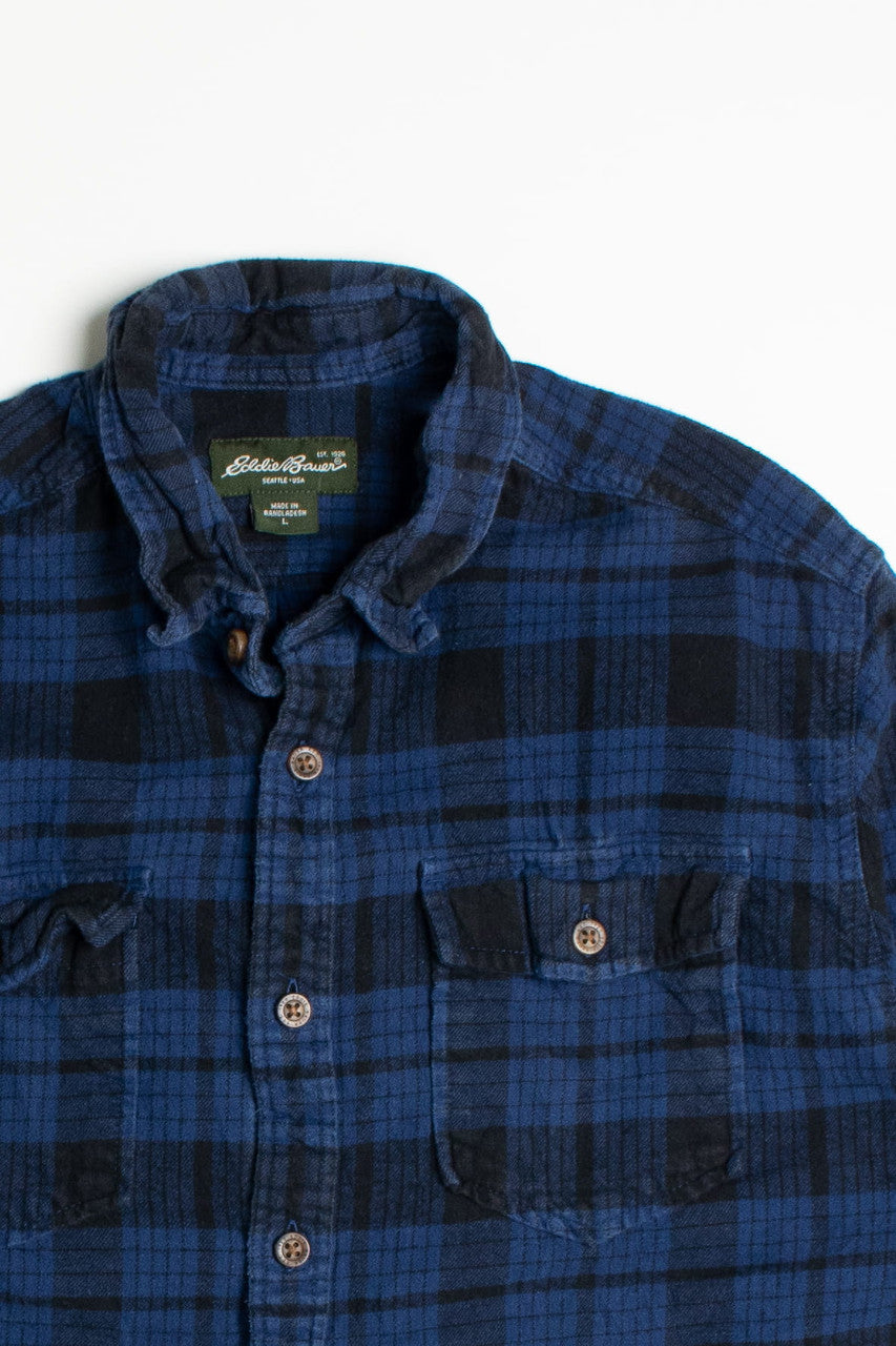 Vintage Eddie Bauer Blue Flannel Shirt