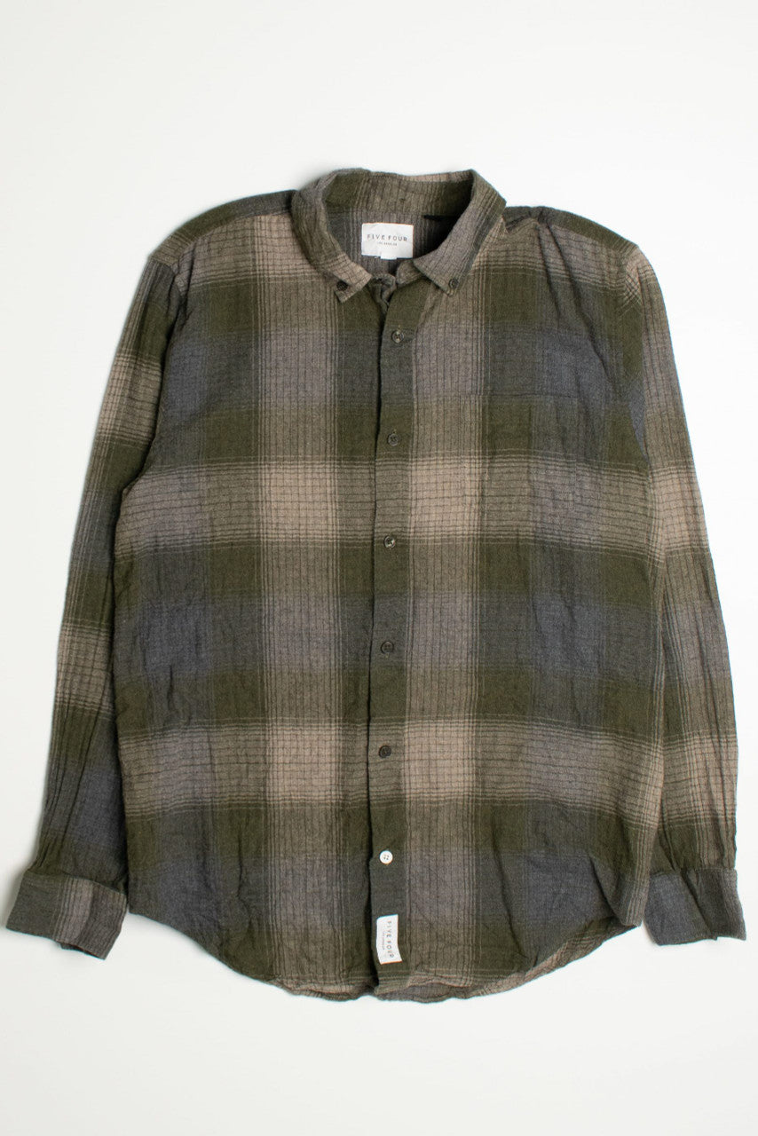 Vintage Five Four Dark Green Flannel Shirt