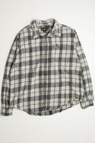 Vintage Gray Eddie Bauer Flannel Shirt