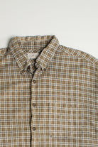 Vintage J. Crew Brown Flannel Shirt