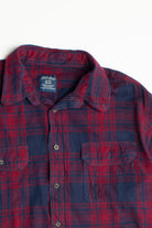 Vintage Dark Red Faded Glory Flannel Shirt