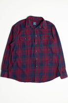 Vintage Dark Red Faded Glory Flannel Shirt
