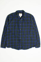 Vintage St. John's Bay Blue and Green Flannel Shirt