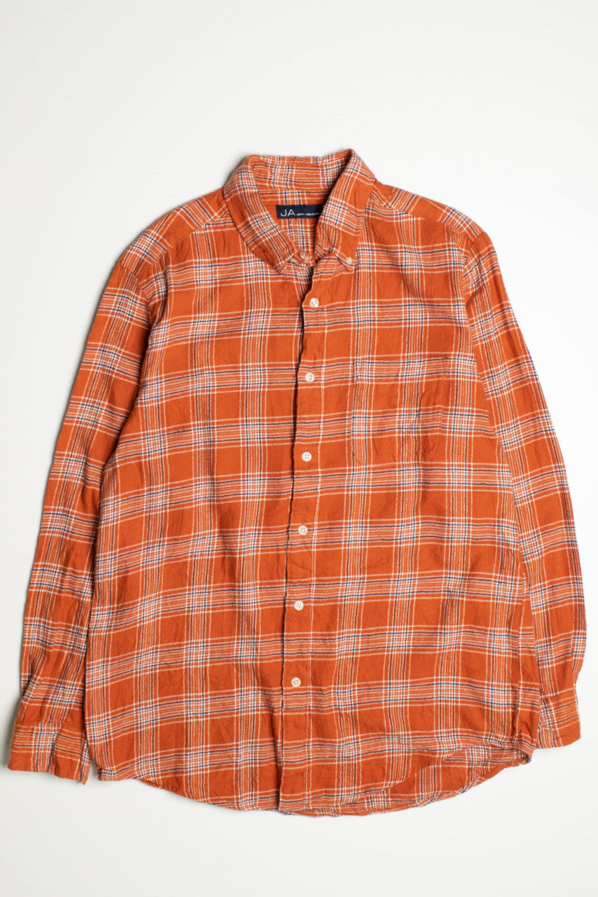 Vintage John Ashford Orange Flannel Shirt