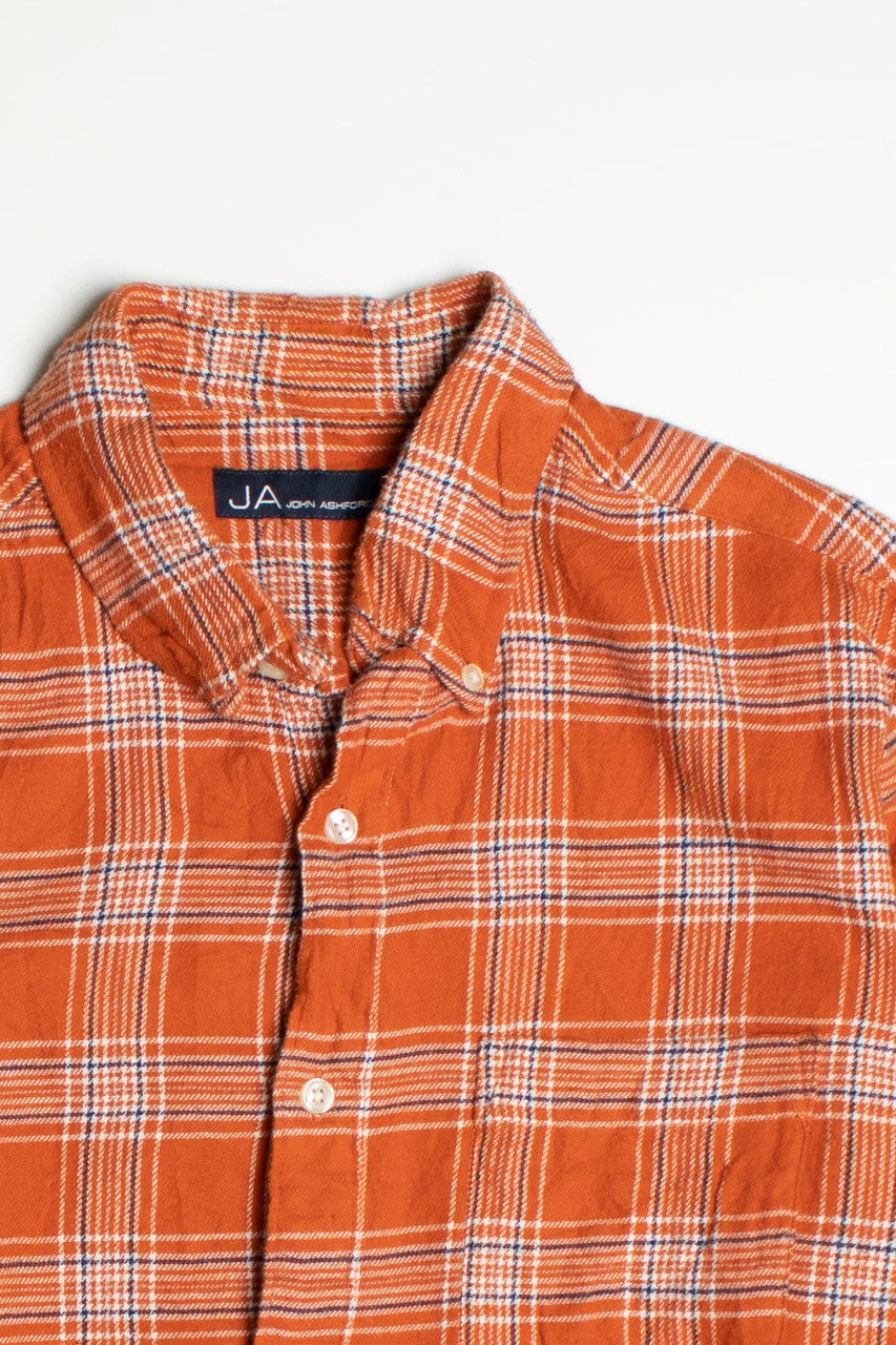 Vintage John Ashford Orange Flannel Shirt