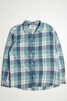 Vintage Urban Pipeline Teal Flannel Shirt