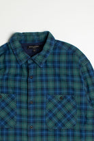 Vintage Banana Republic Blue and Green Flannel Shirt