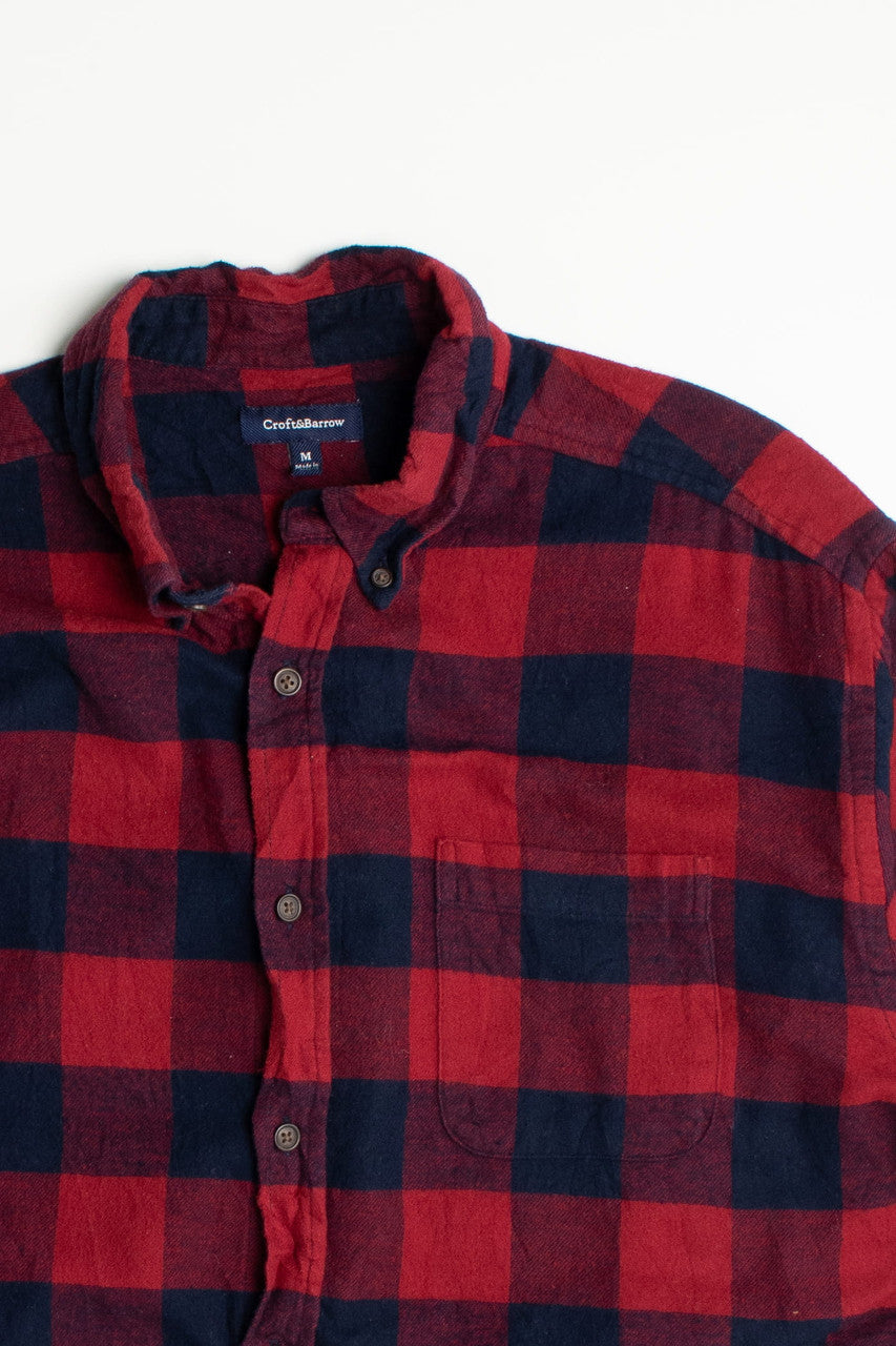 Vintage Croft & Barrow Red Flannel Shirt