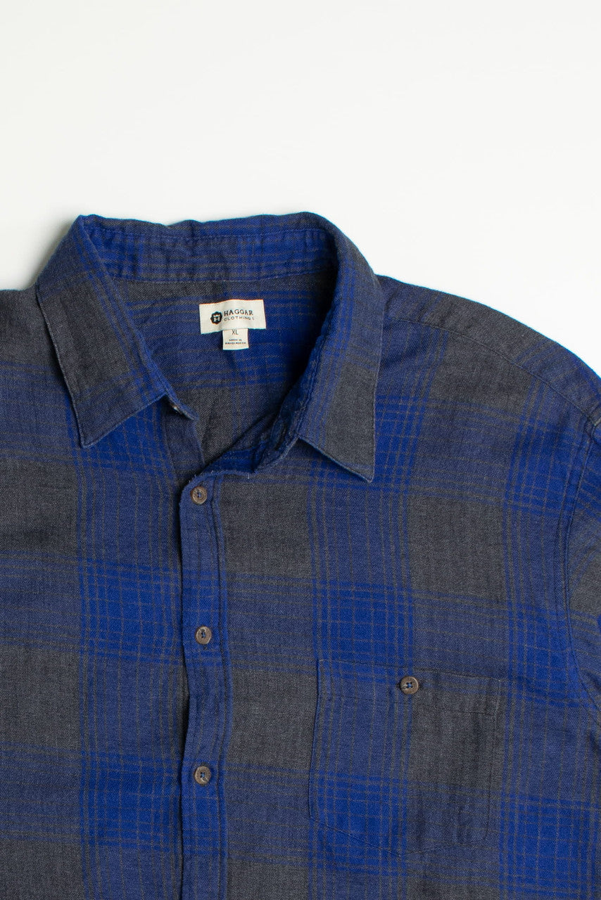 Vintage Blue Haggar Flannel Shirt