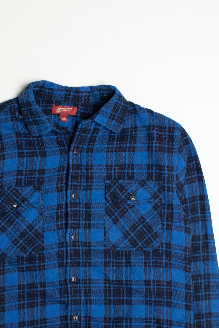 Vintage Arizona Jean Co. Blue Flannel Shirt
