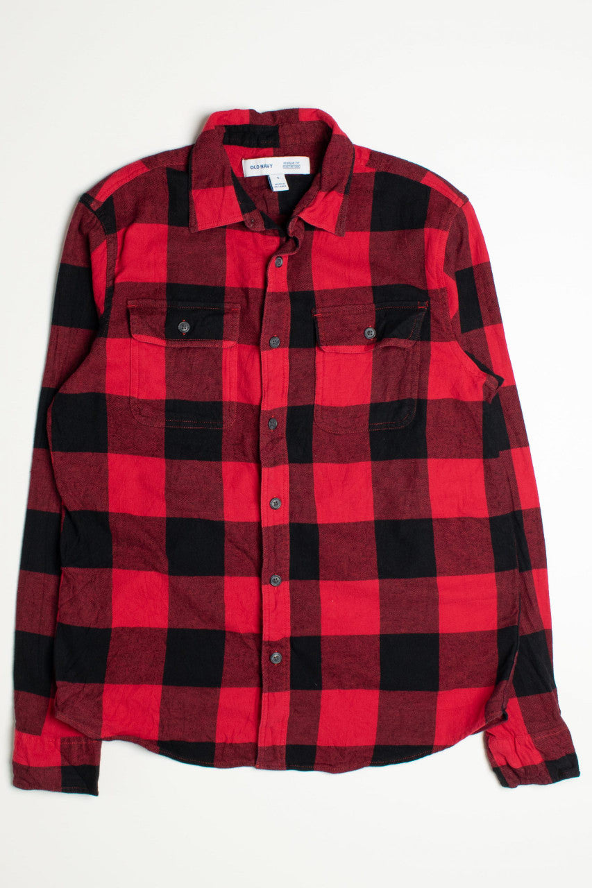 Vintage Old Navy Red Flannel Shirt 2