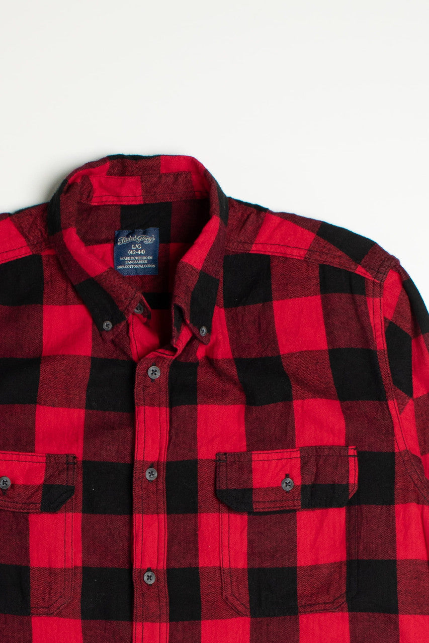 Red Vintage Faded Glory Flannel Shirt 1