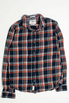 Vintage Denim & Flower Flannel Shirt