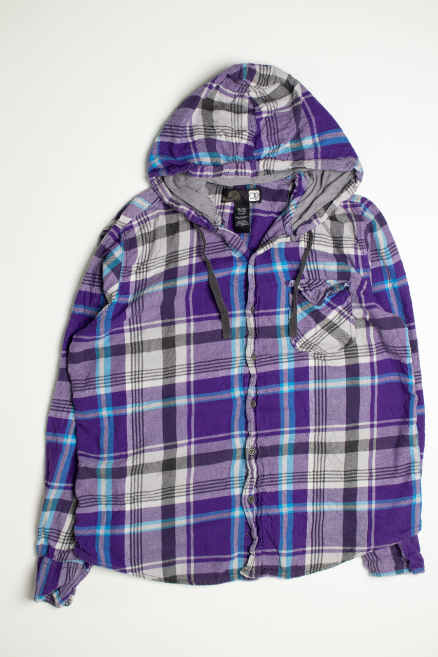 Vintage Ocean Pacific Flannel Hoodie