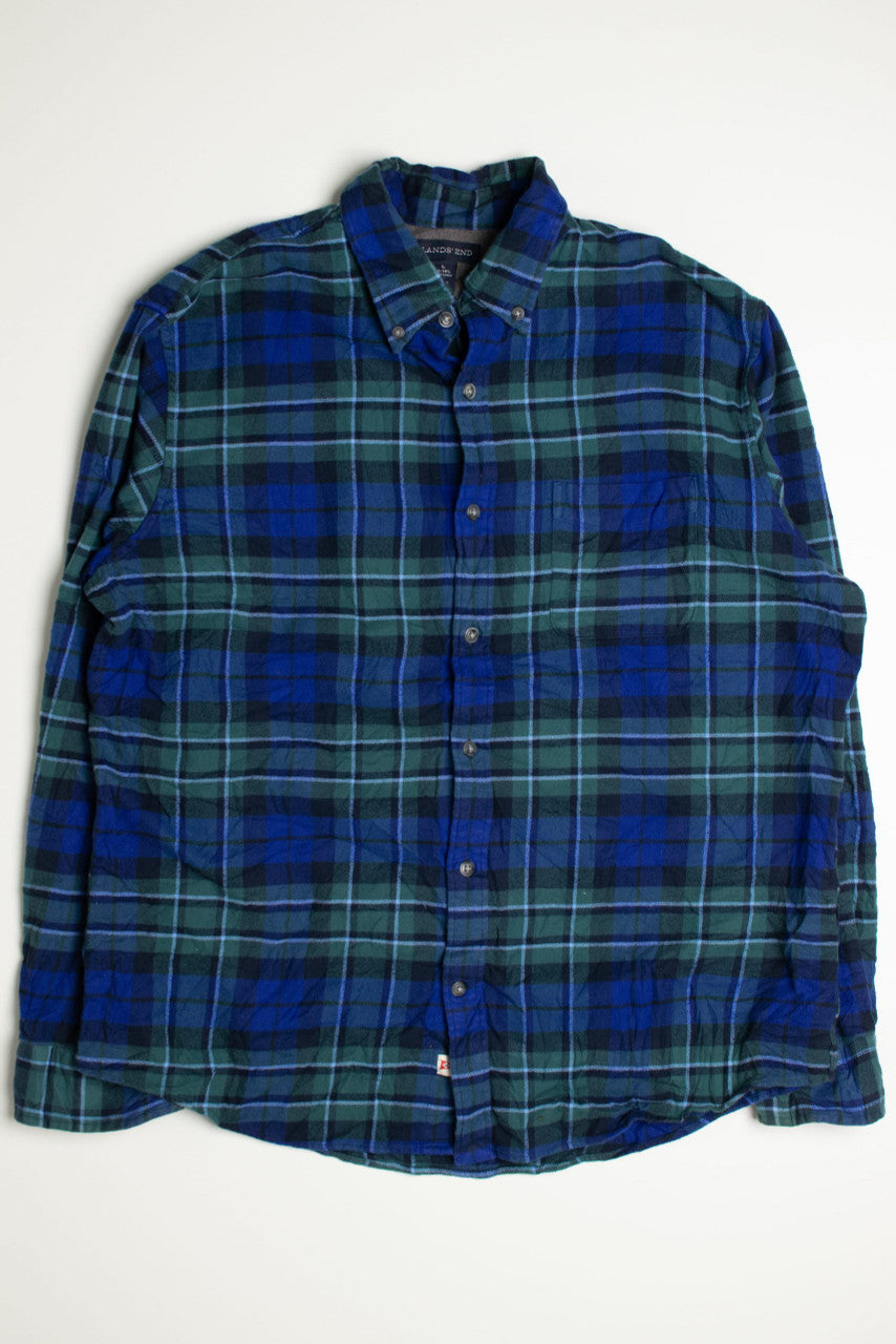 Vintage Lands' End Flannel Shirt 1