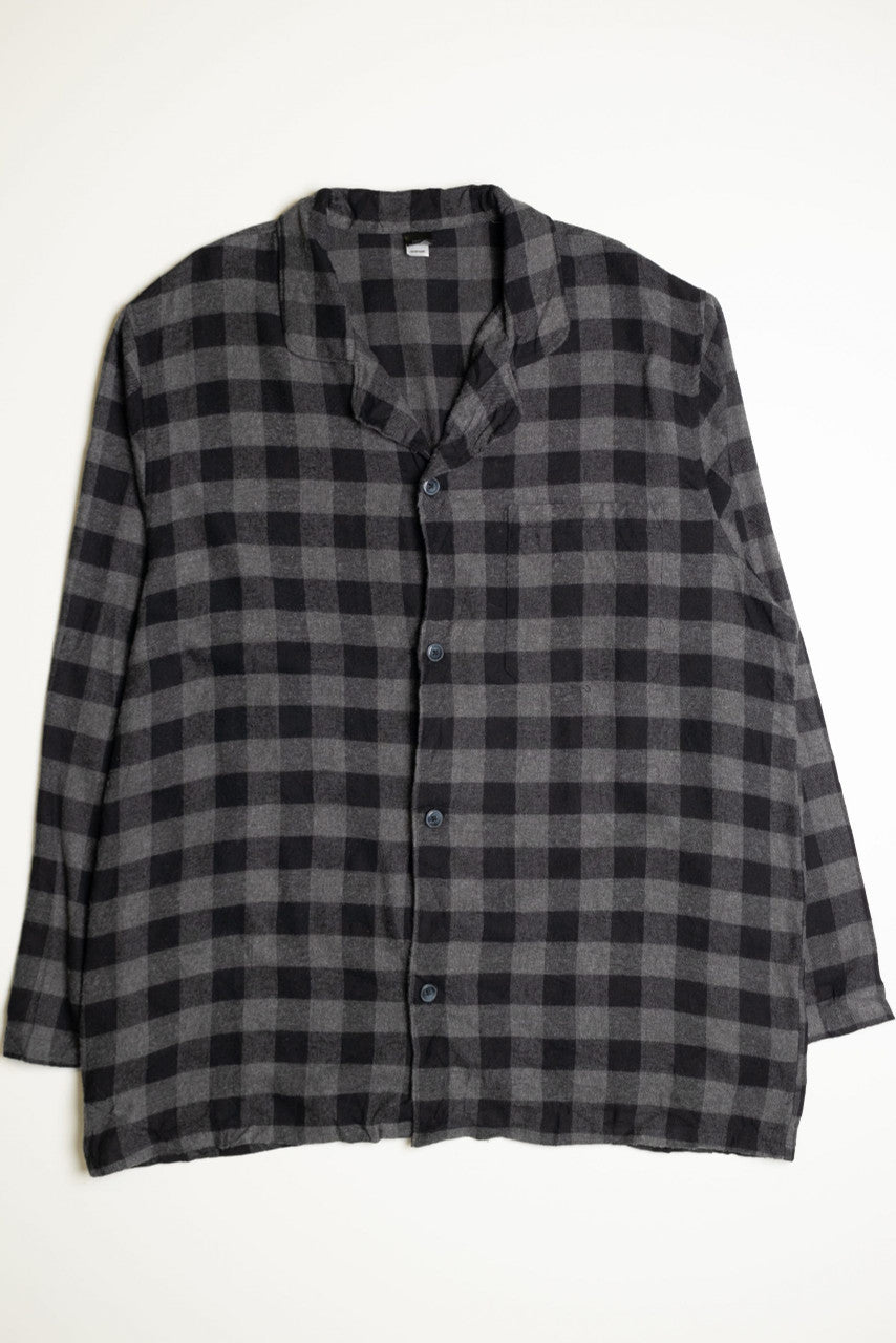Gray and Black Flannel Shirt