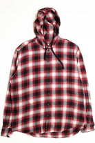 American Eagle Hooded Flannel Shirt