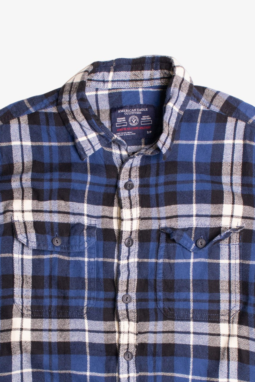 eagle dress shirts for men American Eagle Dress Shirt Small Brown White Men's Top Long Sleeve Striped 1-478