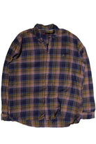 Navy & Green Dressmann Flannel Shirt