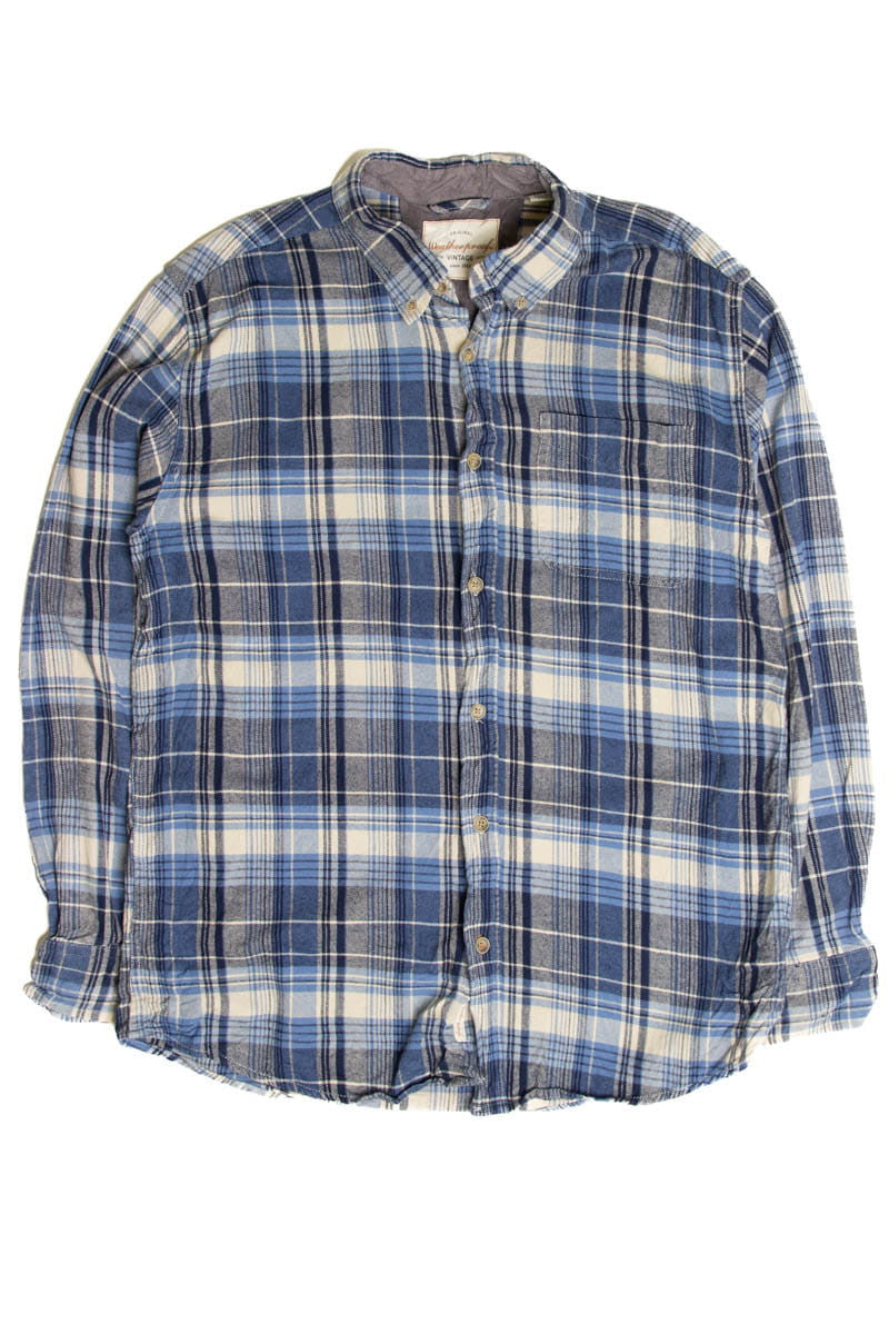 Rainy Blue Weatherproof Flannel Shirt