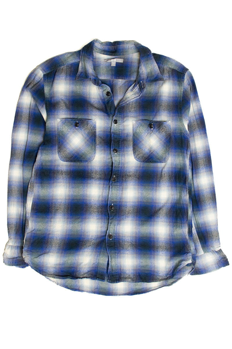 Royal Blue Uniqlo Flannel Shirt
