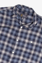 Misty Blue Wallin & Bros Flannel Shirt