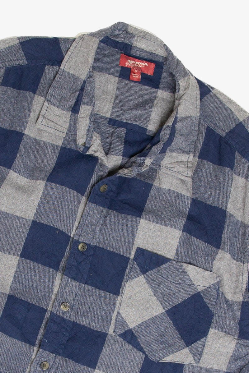 Gray & Navy Arizona Flannel Shirt