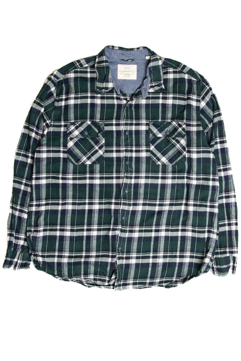 Dark Green Weatherproof Flannel Shirt