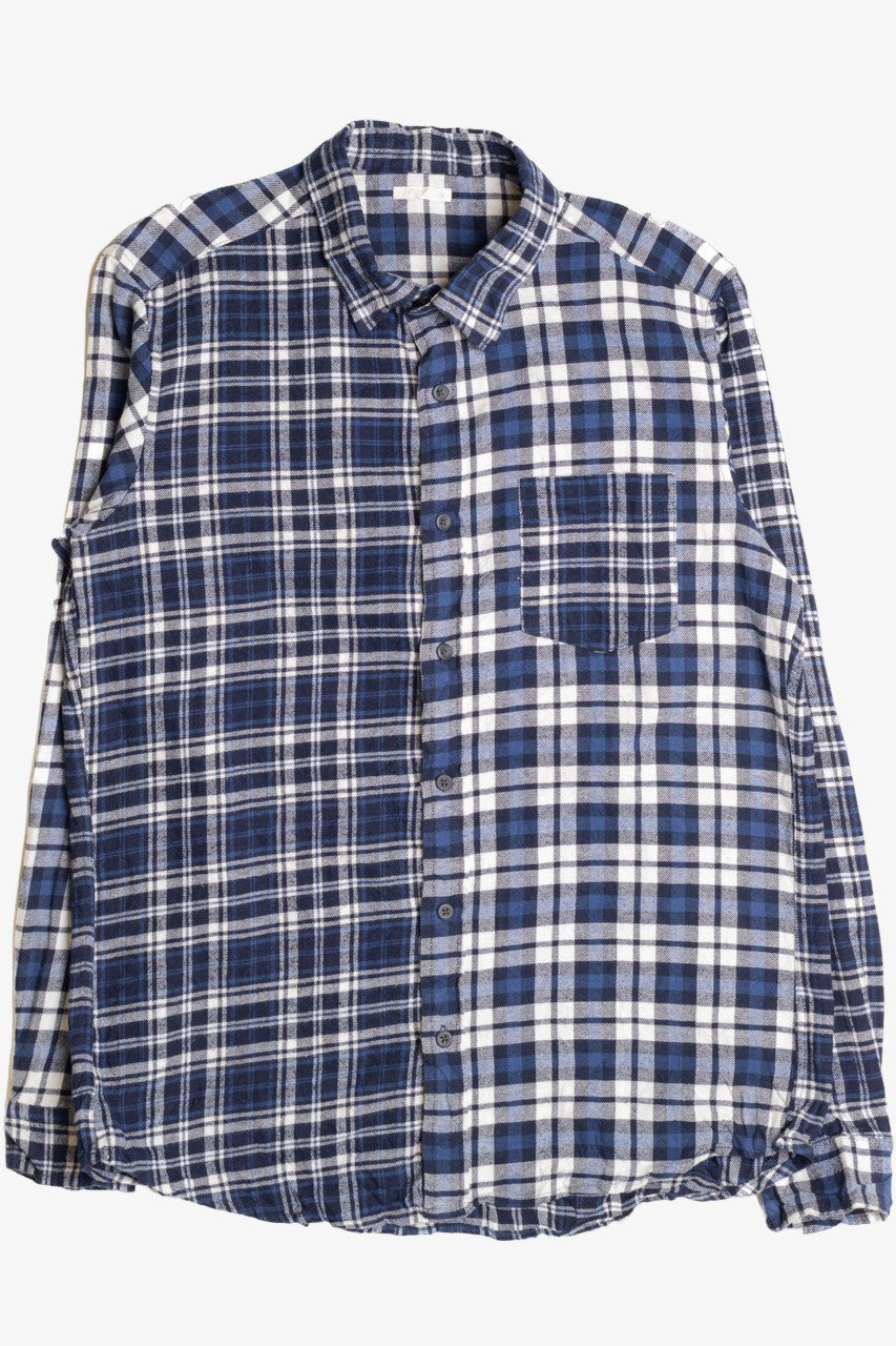 Blue Split Pattern Flannel Shirt 5051