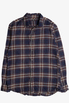 Dark Blue Flannel Shirt 5080