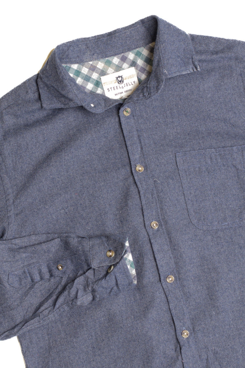 Steel &amp; Jelly Blue Flannel Shirt 5119