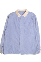 Blue and White Flannel Shirt 5145