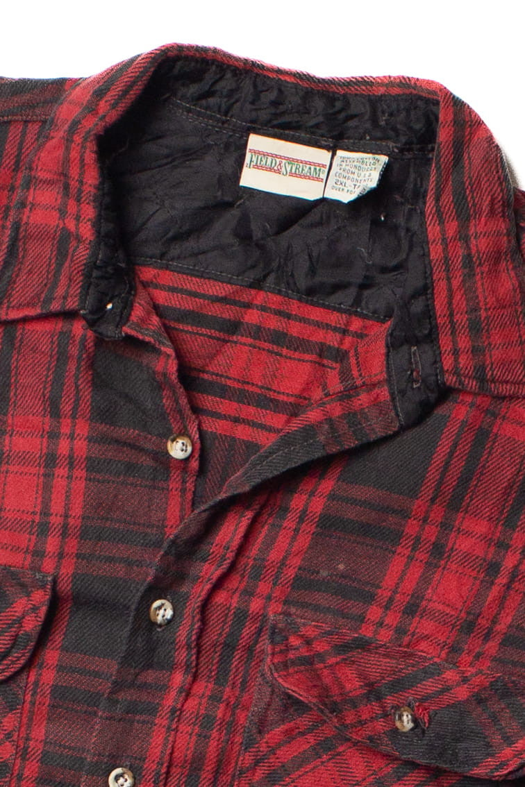 Vintage Red Field & Stream Flannel Shirt