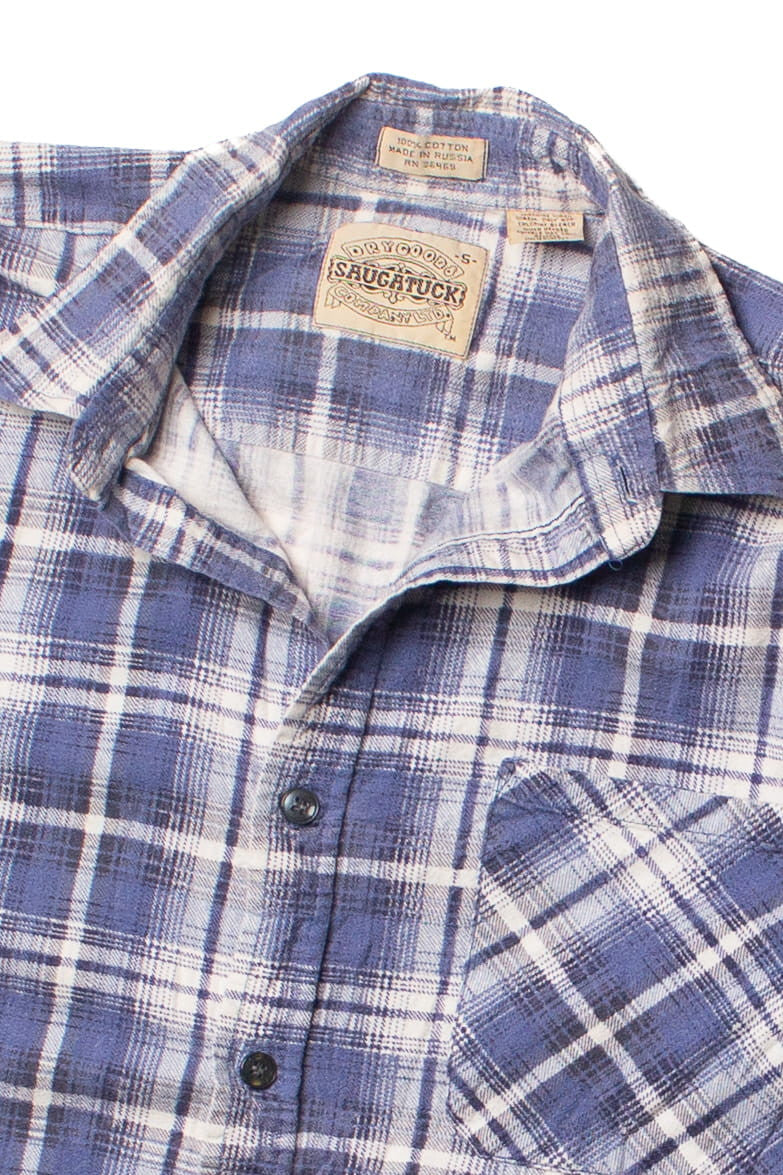 Vintage Blue Dry Goods Saugatuck Company Flannel Shirt
