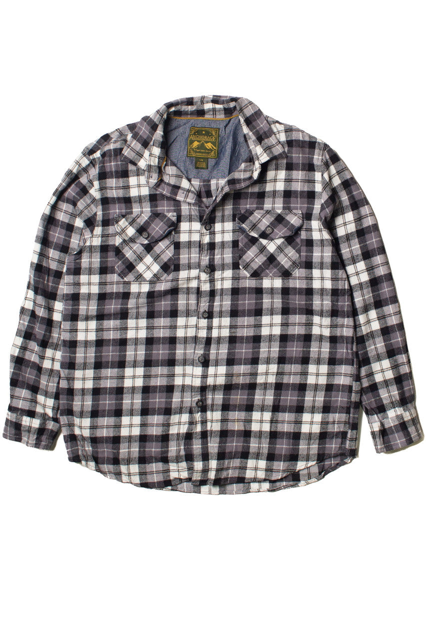 Vintage Black & White Anchorage Expedition Brand Flannel Shirt