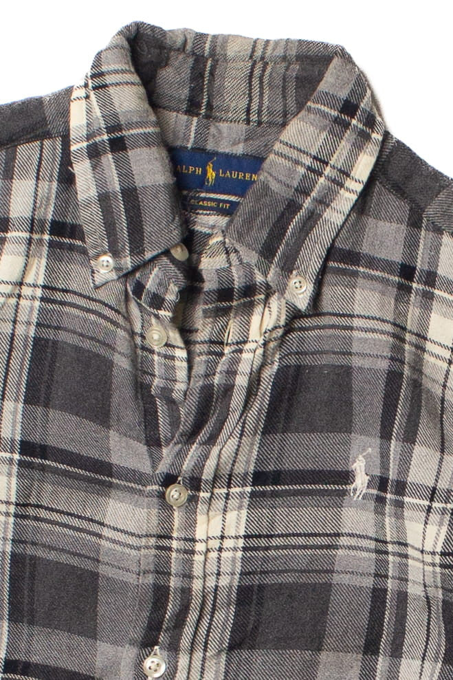 Gray Ralph Lauren Flannel Shirt