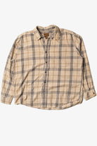 Beige St. John's Bay Flannel Shirt