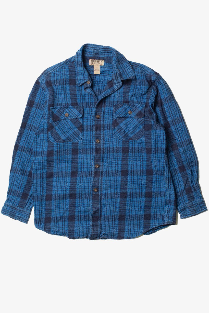Blue Duluth Trading Company Flannel Shirt