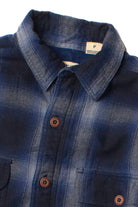 Dark Blue Fleece Lined Flannel Shirt