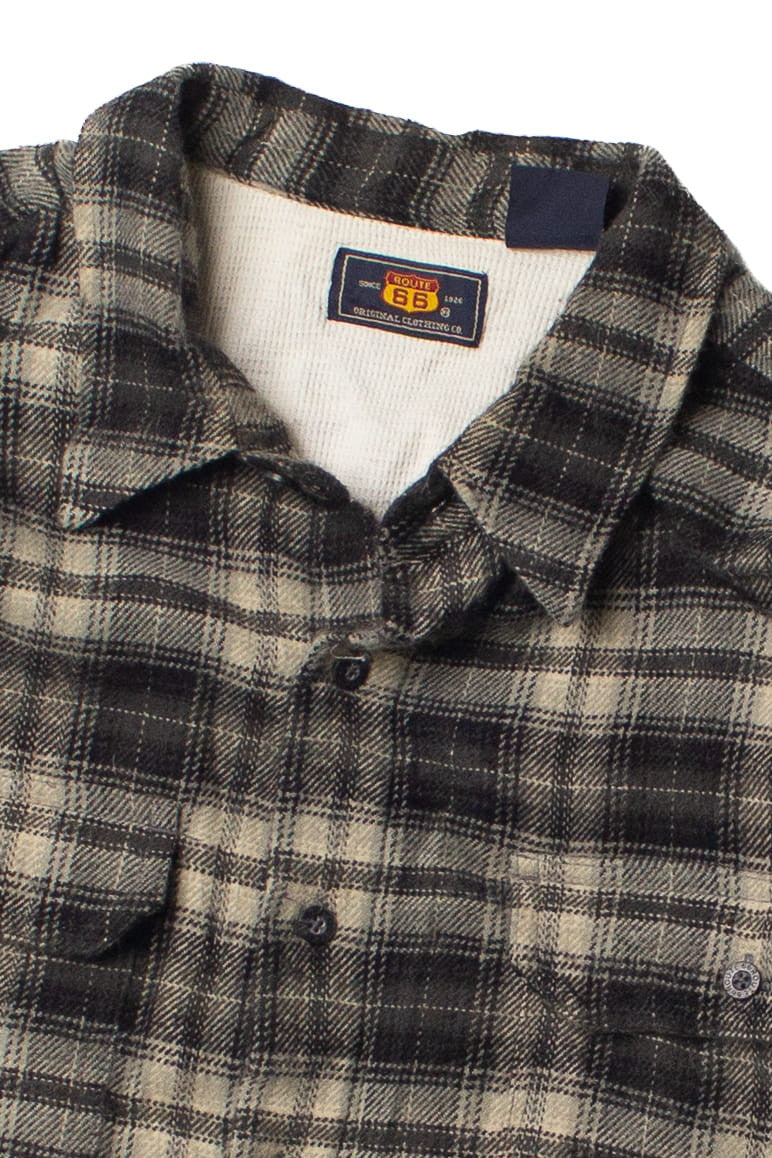 Vintage Route 66 Lined Flannel Shirt