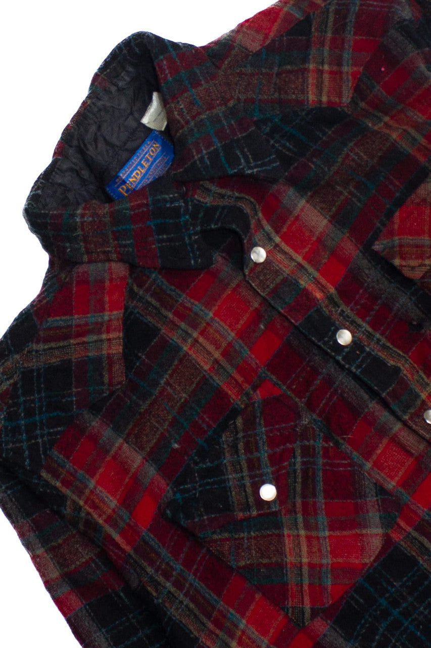Vintage 90s Pendleton Flannel Western Shirt