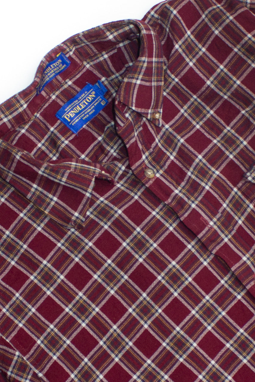 Wine Pendleton Flannel Fireside Shirt