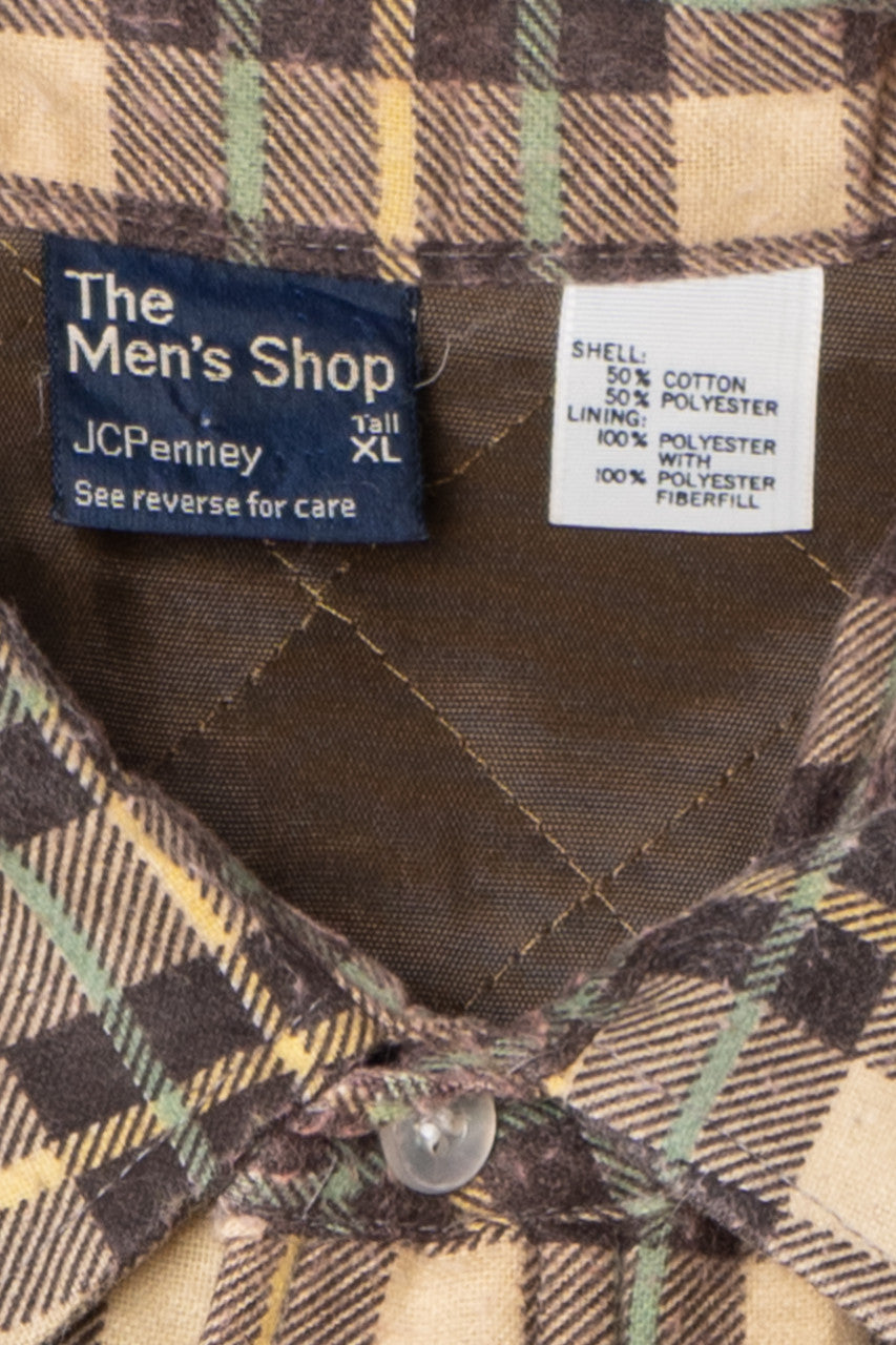 Vintage Plaid Insulated Flannel Shirt