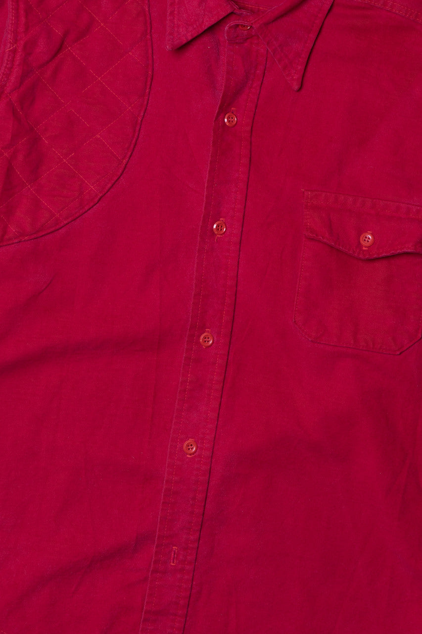 Vintage Cabela's Quilted Shoulder Flannel Shirt