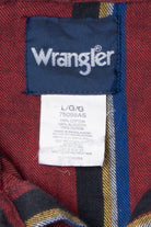 Vintage Wrangler Striped Pearl Snap Button Up Flannel Shirt