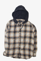 Pacsun Hooded Flannel Shirt