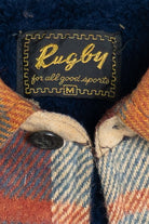 Vintage Distressed Rugby Plaid Lined Flannel Shacket (1970s)
