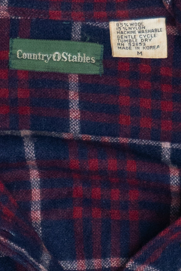 Vintage Country Stables Wool Flannel Shirt (1980s)