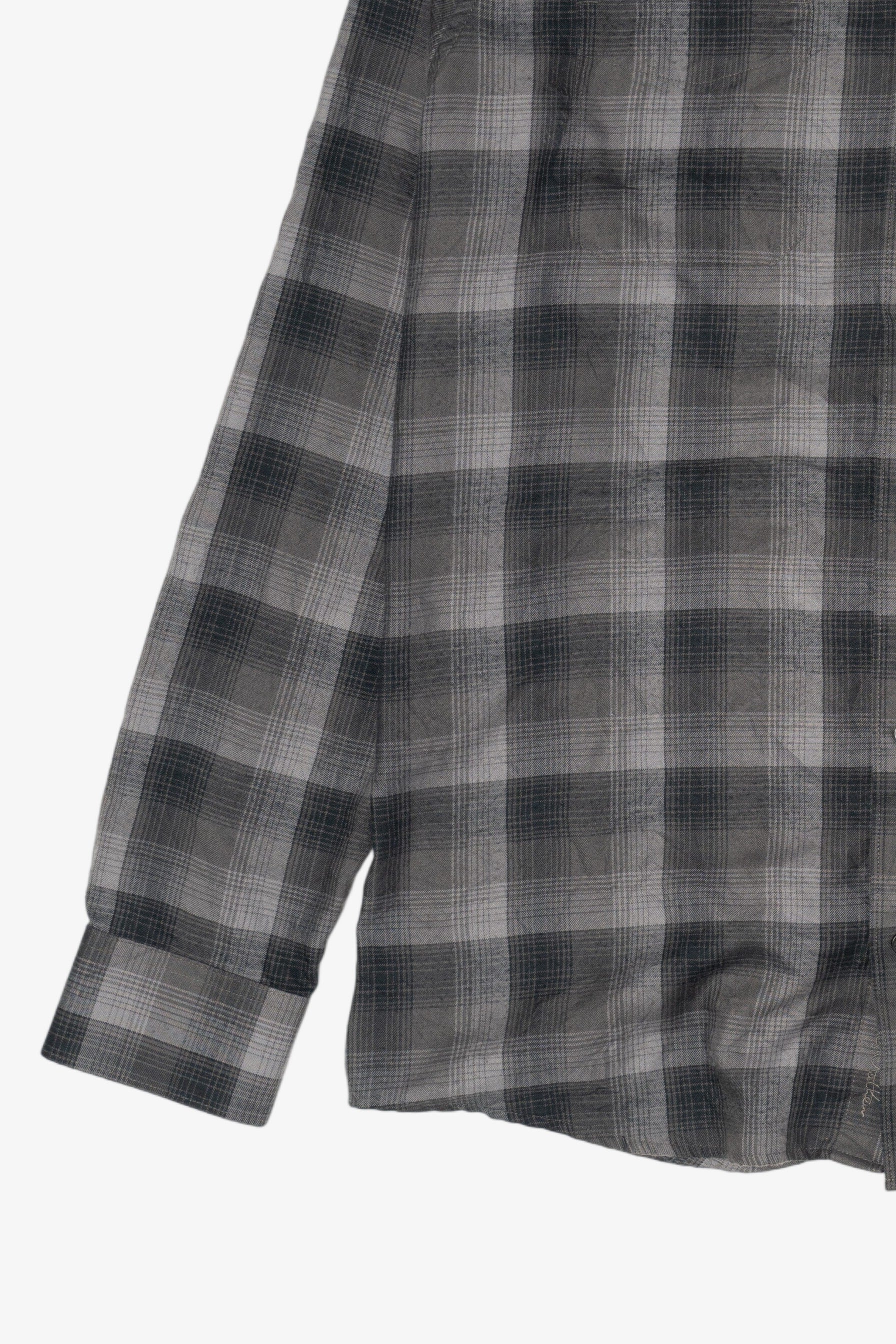 Gray Travis Mathew Flannel Shirt (2010s)