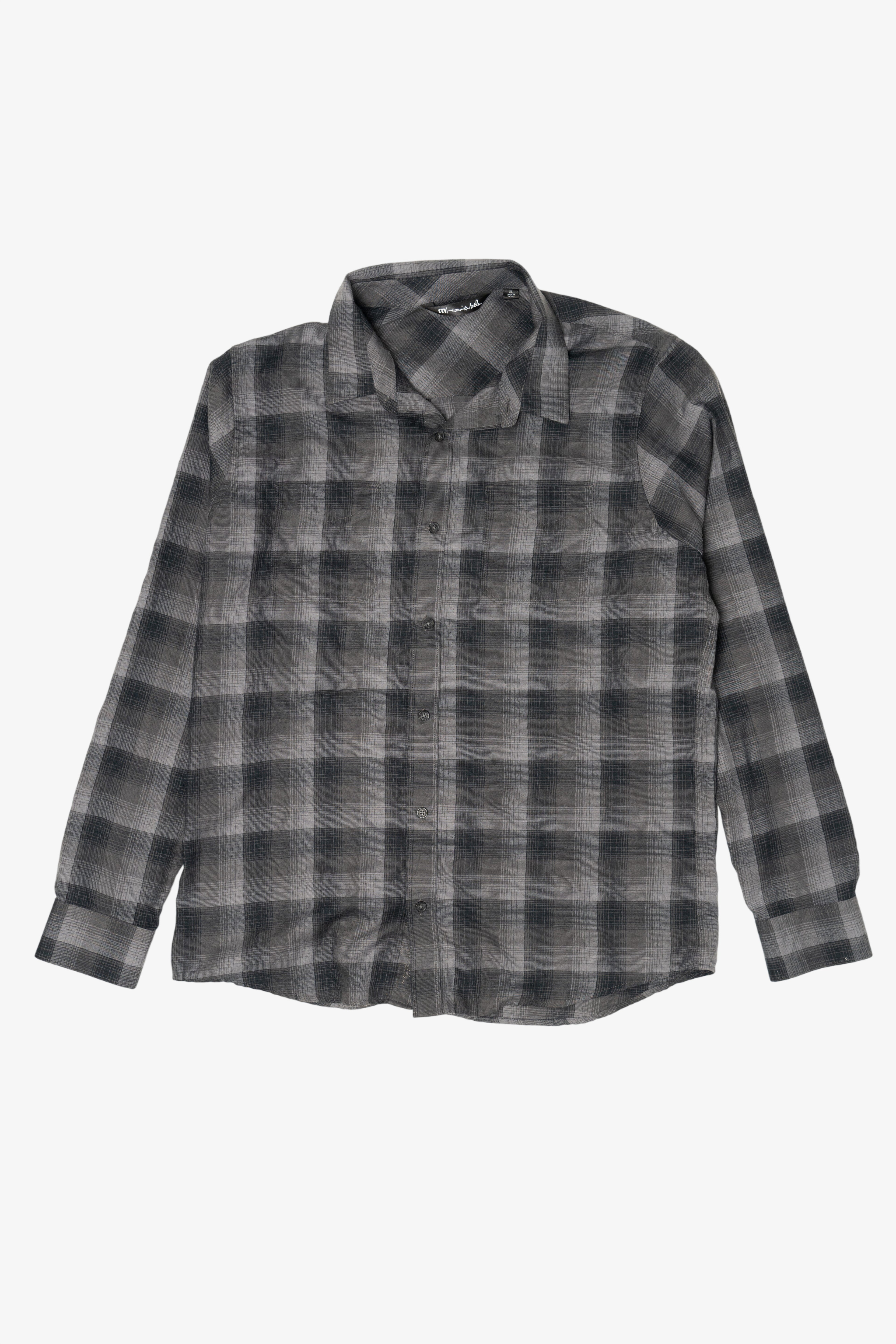 Gray Travis Mathew Flannel Shirt (2010s)